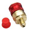 R134A Quick Connect Coupler Adapter Set Quick Connector Adapter Refrigerant Quick Coupling Adapters for Air Conditioning