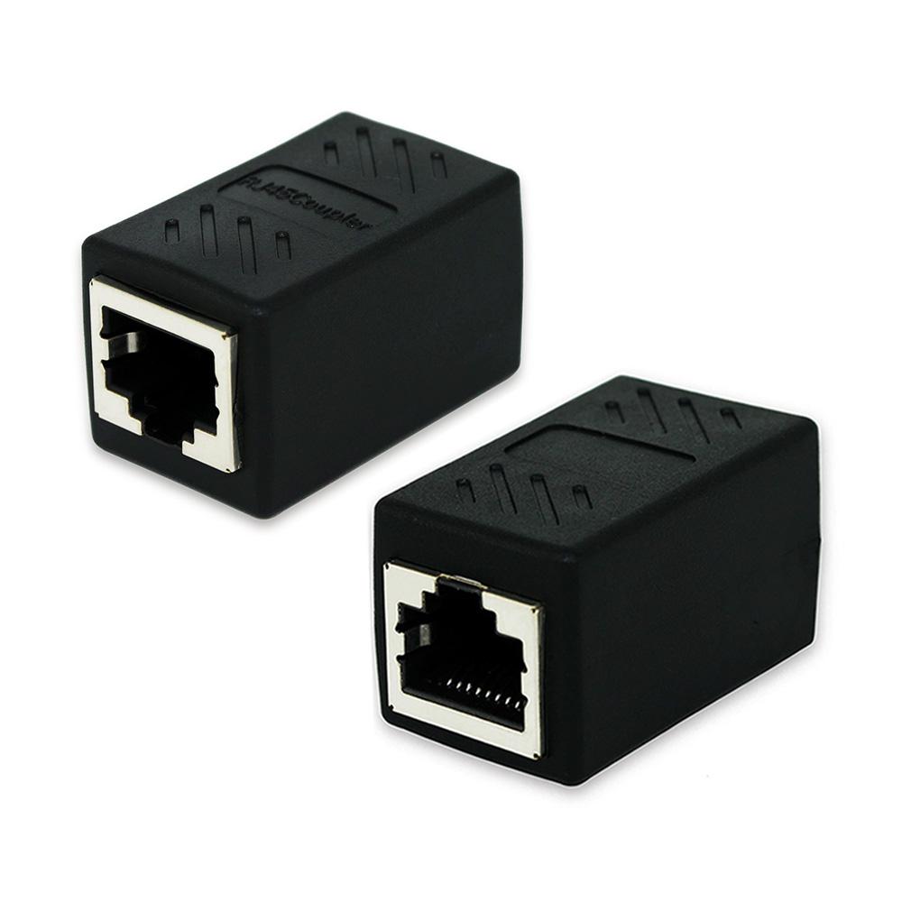 OULLX RJ45 Female to Female Port Network Ethernet LAN Splitter Connector Transfer Head RJ45 Adapter Coupler CAT5 CAT6 Socket