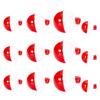 12Pcs Fishing Float Set Plastic Ball Shape Water Bubble Float Tackle Sea Fishing Outdoor Tackle Fishing Bobber, 4 Size