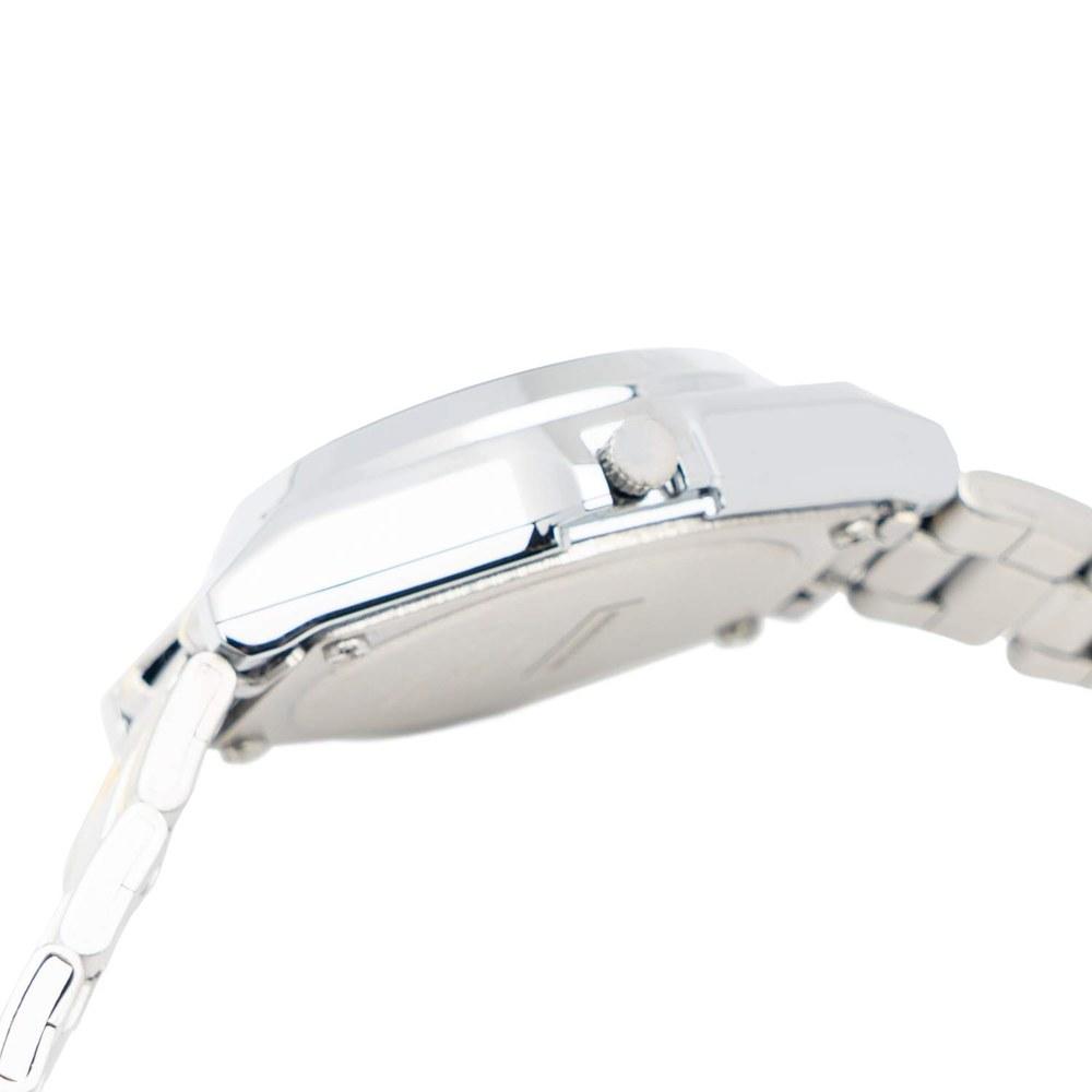Citizen Q&Q Ladies Solar Watch H061-402 Black Silver Date Dial 5 ATM Water Resistant