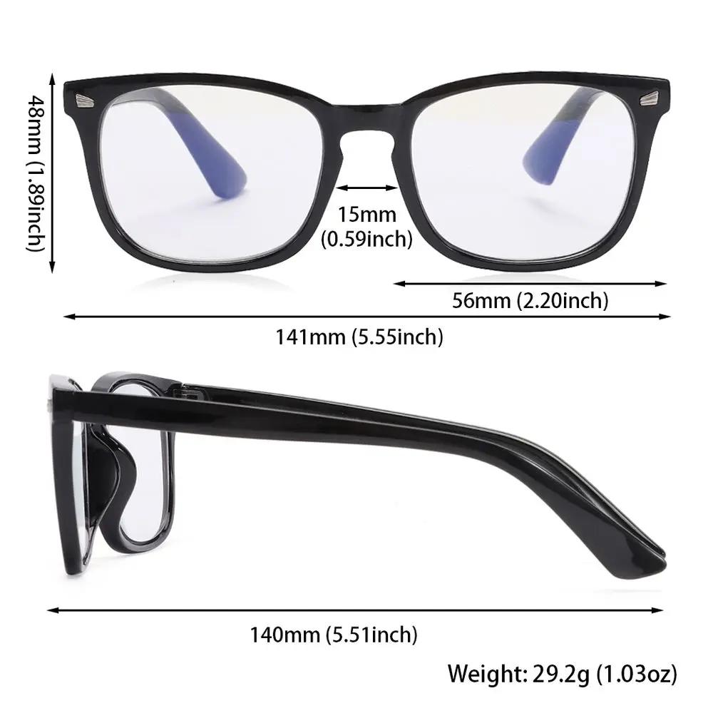 Multifocal Reading Glasses Readers Computer Anti Blue Light Ryrglasses Progressive Multifocus Eyewear for Women Men Square