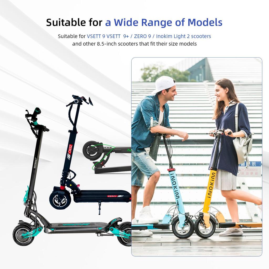 Черный Ulip 8.5*2(50-134) внедорожная цельная шина для самокатов VSETT 9 & 9+ / ZERO 9 / Inokim Light 2