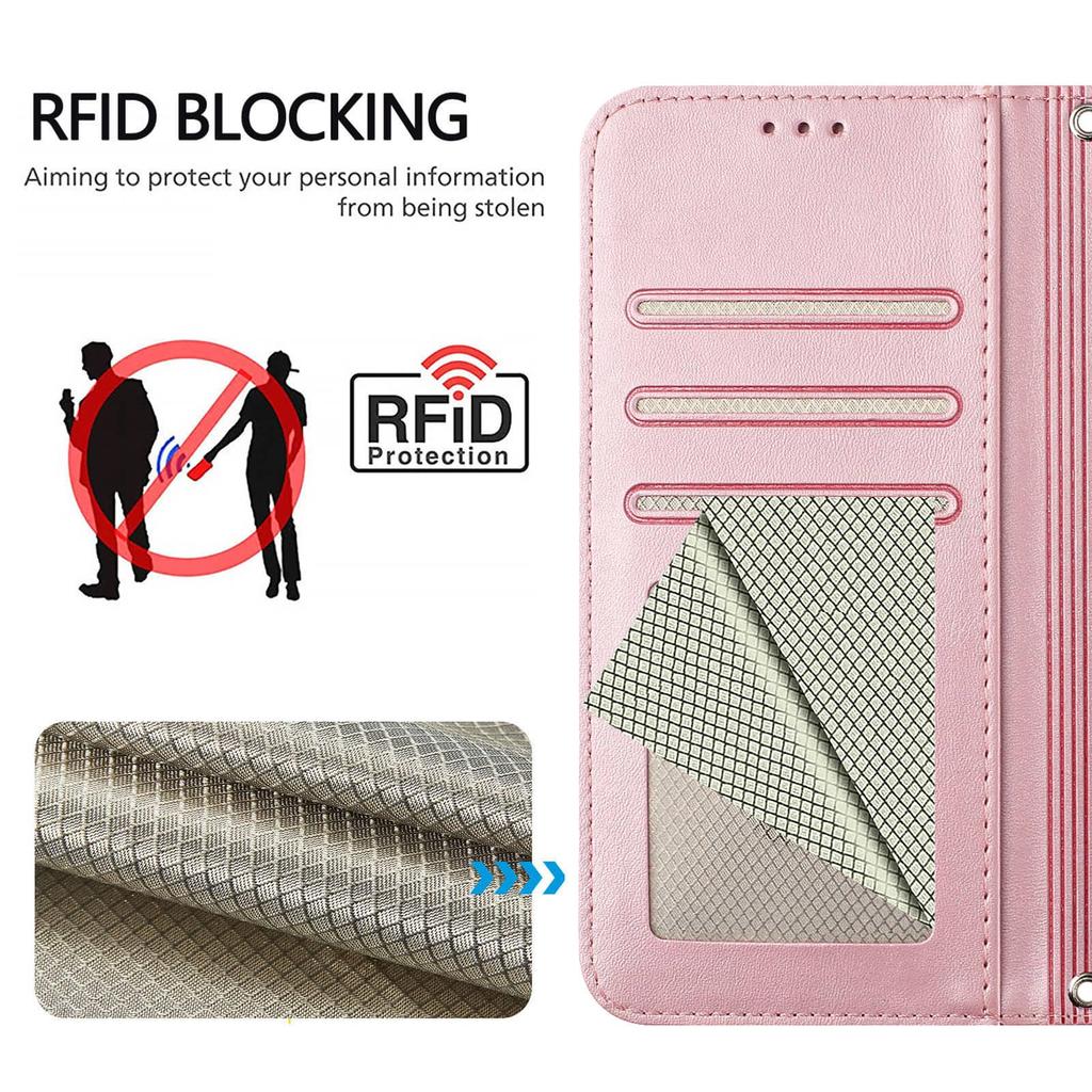 WEFOR Чехол-кошелек для Samsung Galaxy S26 S25 Edge S25 S24 Ultra с блокировкой RFID, с откидной крышкой для карт, для женщин и мужчин, чехол с пандой