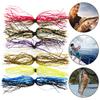 6 шт./компл. силиконовая юбка комплект 50 нитей DIY троллинг рыболовная приманка спиннербейт осьминог кальмар джиг юбка замена пресноводная соленая рыбалка
