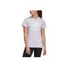 Adidas Футболка Must Haves Crew Neck Solid Logo Print T-Shirt Women T Shirts Purple Gray FQ3240