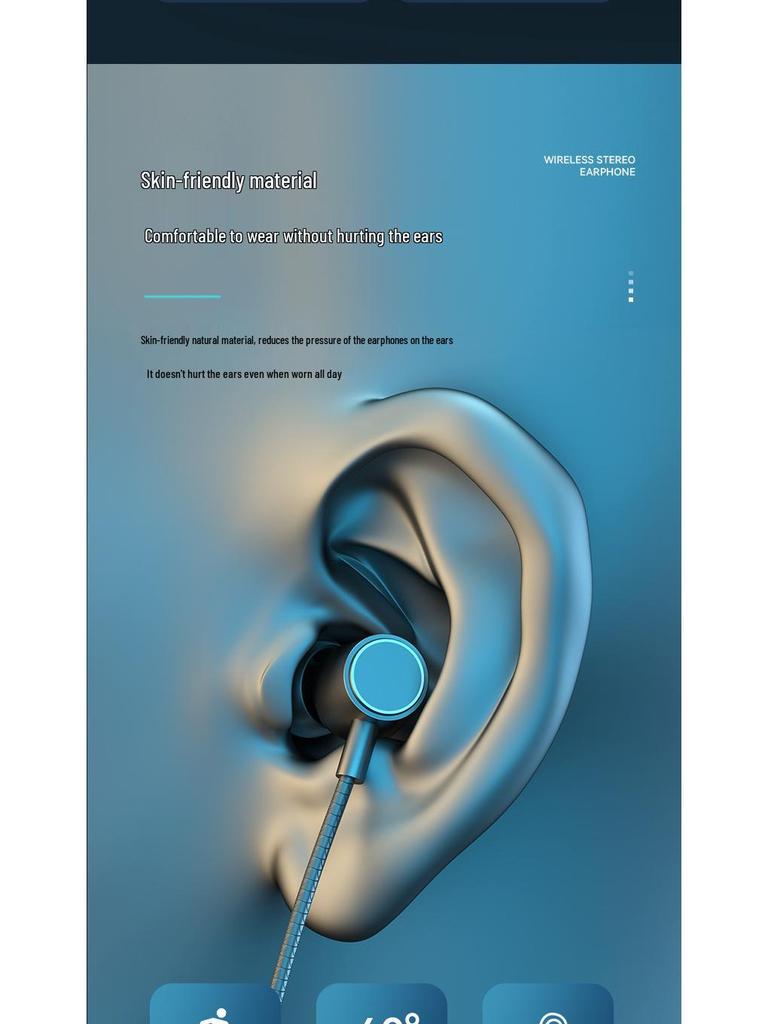 2025 K1689 Bluetooth 5.3 Наушники-гарнитура: Беспроводной стереозвук в уши для бега и спорта