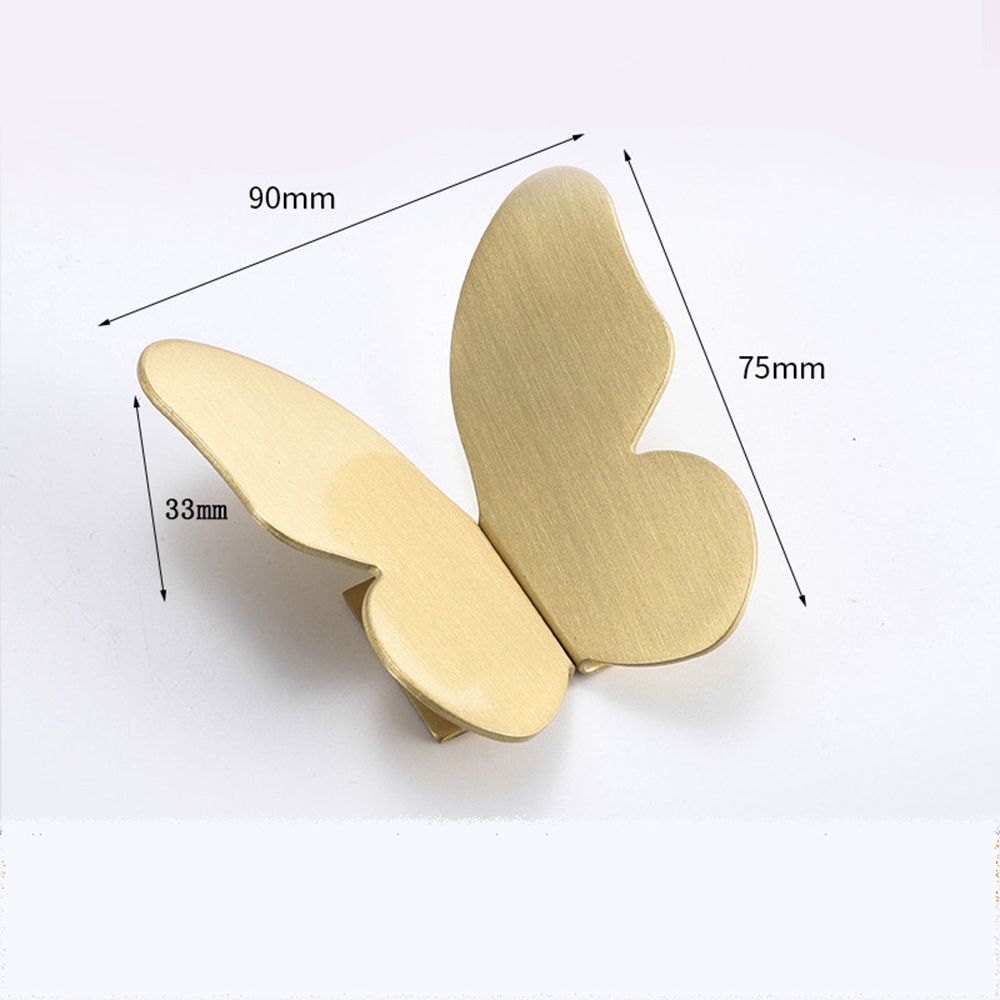 1/2 шт. Золотая Бабочка Латунная Ручка Для Дверцы Шкафа Для Одежды Ручка-Кнопка Для Ящика Нордический Роскошный Стиль Мебельная Фурнитура Домашний Декор