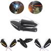 2X Universal Motorcycle Hand Guard Handlebar Wind Protector Handguard Led Light