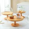Винтажная тарелка для торта на высокой ножке Прозрачная подставка для десертов Подставка для хлеба Деревянная подставка для торта Десертный стол