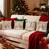 4 шт. Рождественская наволочка на подушку Белая Санта-Клаус Снеговик Рождественская елка Олень Наволочка Рождественская декоративная наволочка для дома Диван Кровать Кушетка
