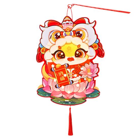 Китайский новогодний фонарь мультфильм змея ручной бумажный фонарь детский набор для самостоятельного изготовления фонарей для домашнего декора по лунному Новому году