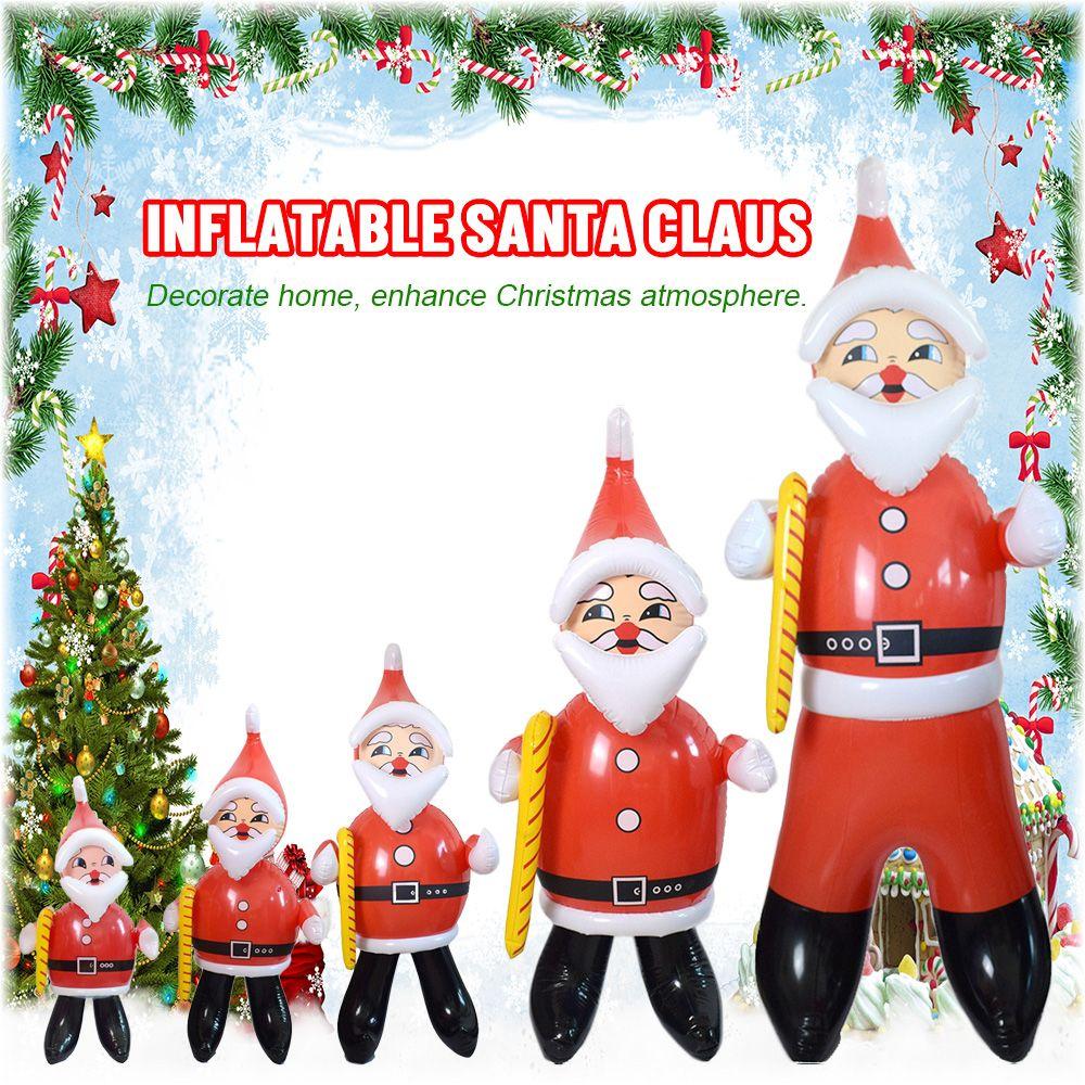 Веселье в помещении и на улице Сад С Новым годом Рождественское украшение Рождественская надувная игрушка Кукла Санта Клауса