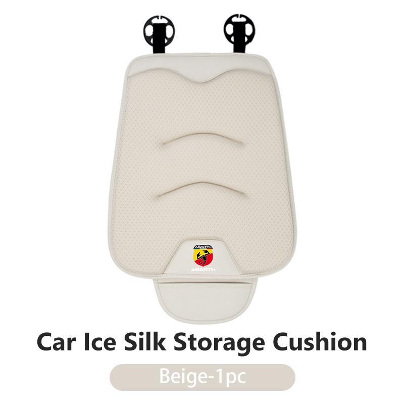 Car Luxury Ice Silk Cushion Storage Bag Breathable Seat Cover For Abarth FIAT 500 Ducato Stilo Palio UNO Astra Bravo Tipo WN1