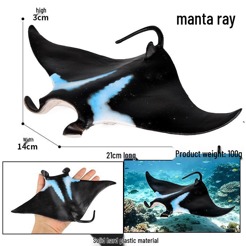 Children's Cognitive Toys: Big Manta Ray, Skate Batfish, Boss Fish, Yao Fish Models
