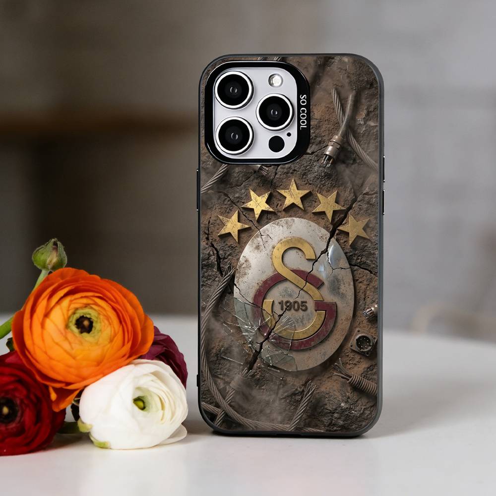 G-Galatasaray SK 1905 Edition Phone Case For iPhone 17,16,15,14,13,12,11 Plus,Pro Max,XS,Colorful Silver Phone case Funda Cover