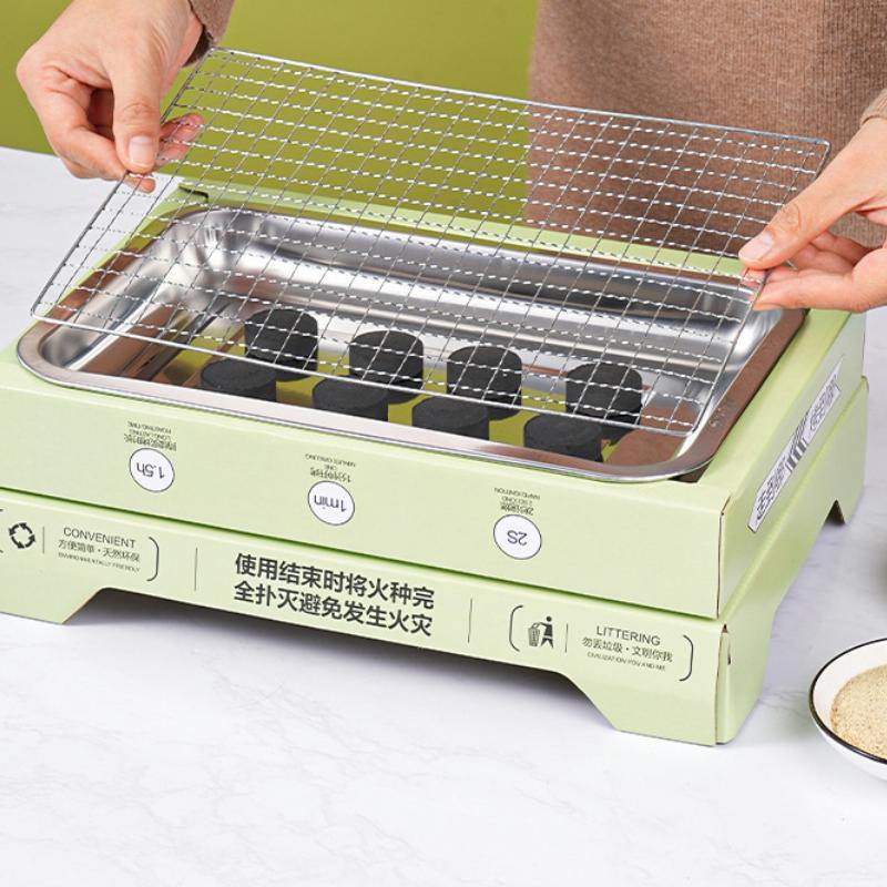 Наружный кемпинговый одноразовый гриль-барбекю портативный домашний пикниковый гриль-барбекю маленькая плита