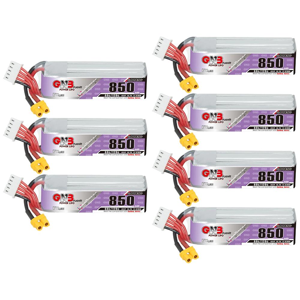 LiPo Аккумулятор GAONENG GNB 850 мАч 4S 15,2 В 60C Дальнего действия Разъем XT30 Для Beta95X, Beta85X, Beta75X, CineBee, БПЛА, Дрона 2-3 дюйма