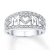 Роскошный подарок на День матери MOM Mom Ring Diamond Heart Женское кольцо