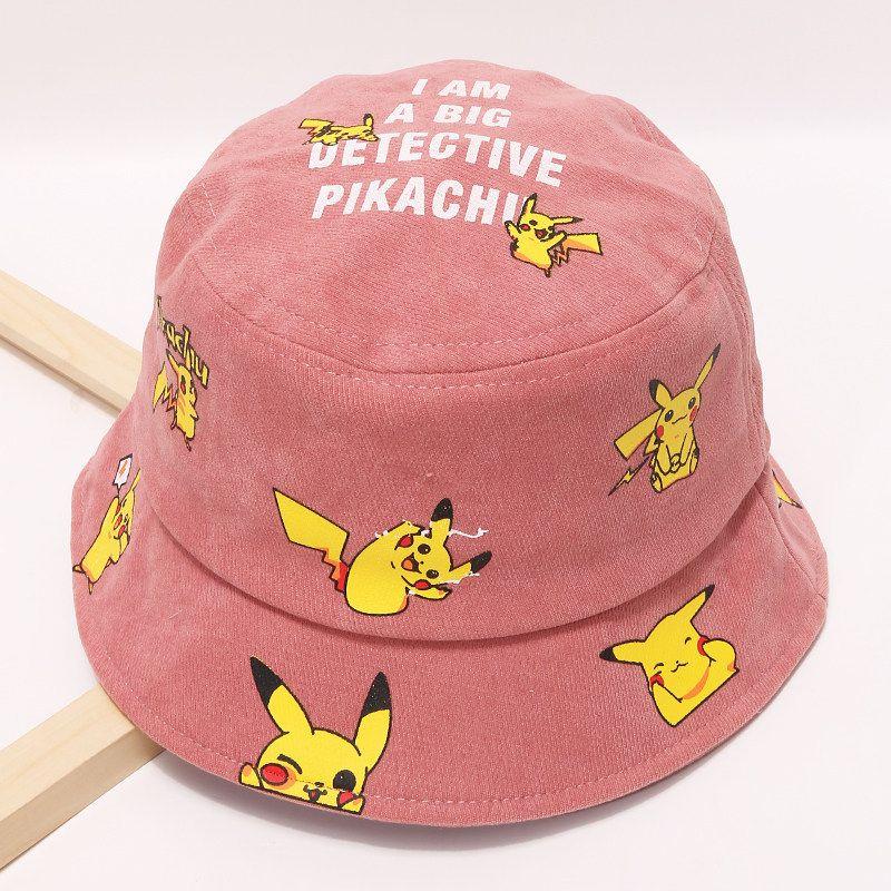 Pikachu Bucket Hat For Kids Premium Quality Cartoon Fisherman Cap