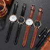 Ultra-thin Leather Belt Fashion Business Watches Casual Men Watch For Men Numerals Bracelet Quartz Watch  Unique