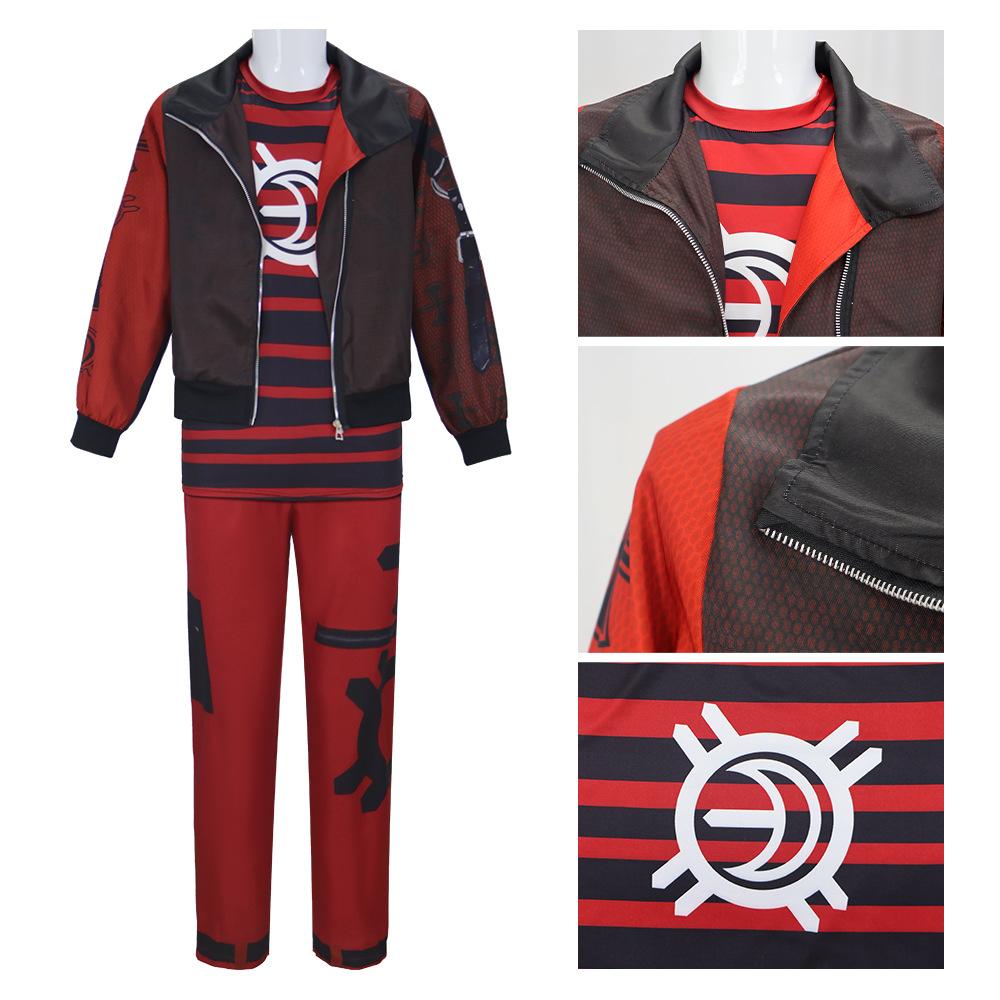 Victor Zombiees Costume Nova Cosplay Long Sleeved Jacket+t-shirt+pants Party Disguise Halloween Roleplay Costume Carnival Suits