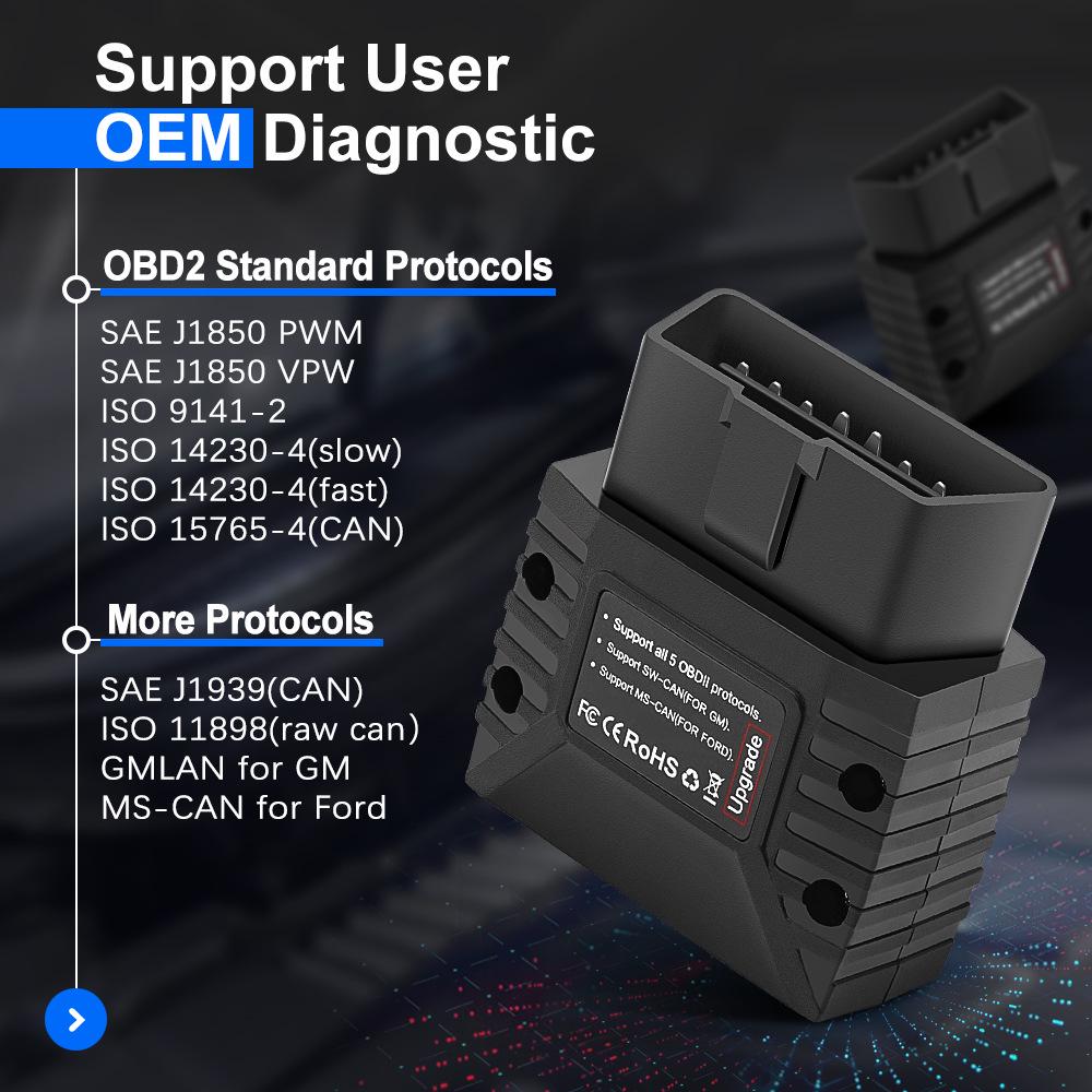 VLinker MC+ Bluetooth ELM329 Автомобильный OBD-сканер с поддержкой MS и SW-CAN