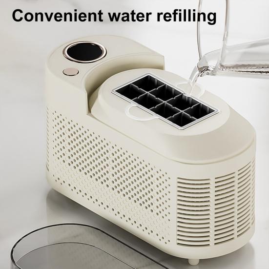 Desktop Ice Maker Machine Food-Grade Large Capacity Low Noise Compact Portable Design Automatic Ice Box Ice Cube Maker