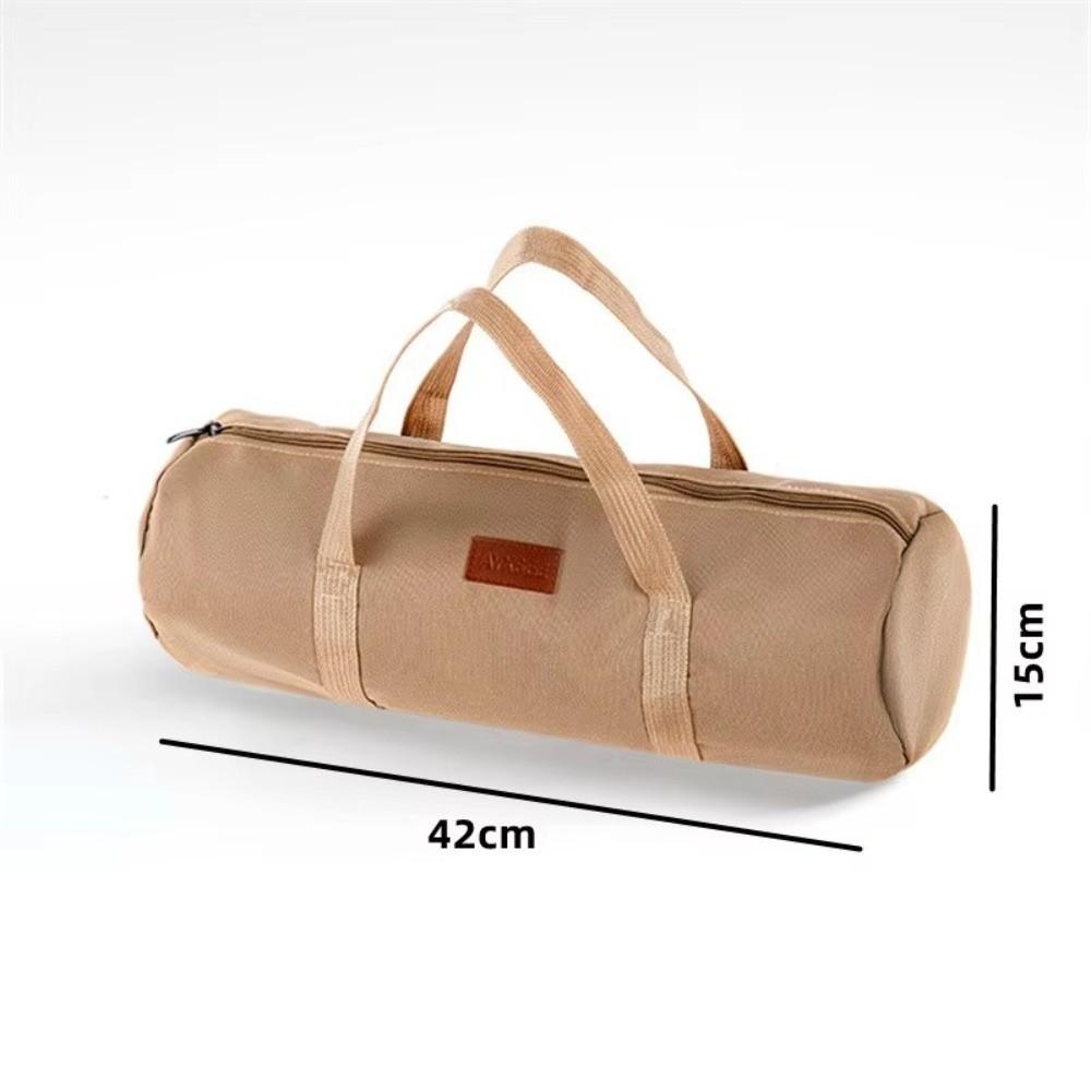 Oxford Cloth Camping Tent Storage Bag Cylindrical Bag Hiking Tool Handbag  Outdoor