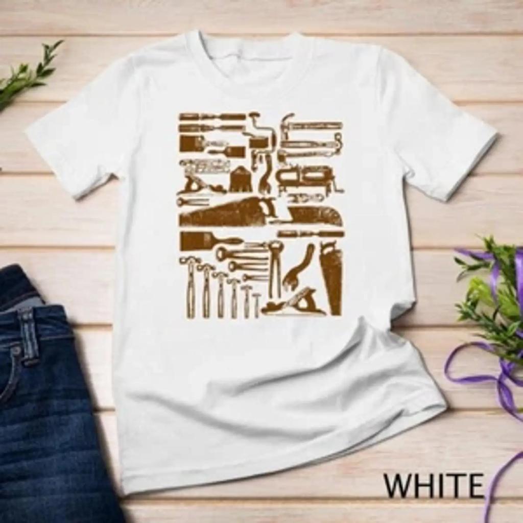woodworking tools and accessories T Shirt vintage Washed Stylish Comfortable Soft Unisex Versatile fashion Stretched