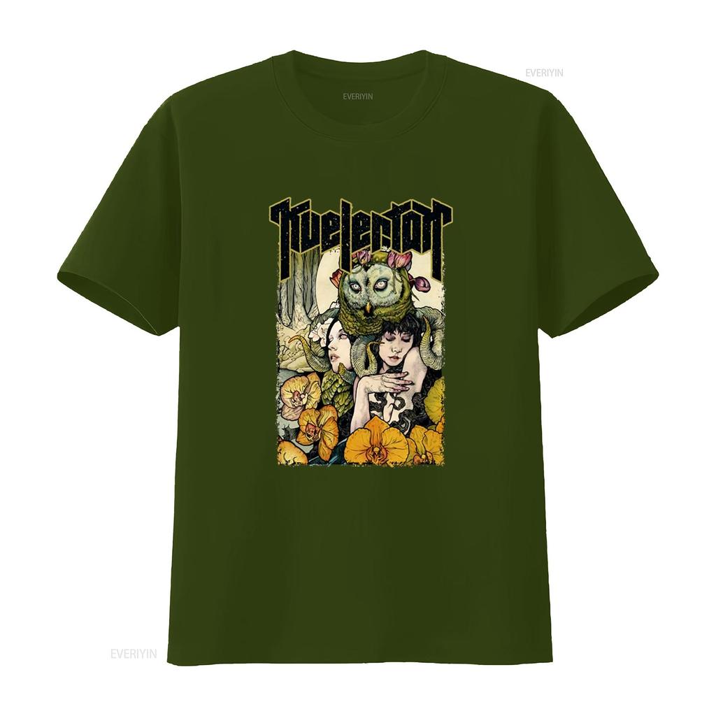 KVELERTAK Octopool T Shirt Unique Art Print with Owl Women and Floral Design for Stylish Look vintage Washed
