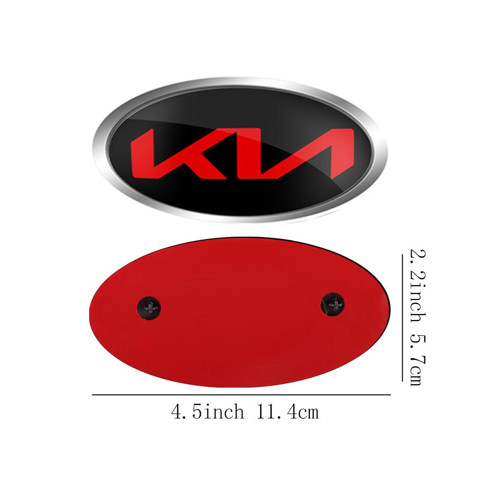 Car Front Head Hood Bonnet Emblem Rear Tail Bumper Trunk Sticker for KIA Sportage Ceed Sorento Cerato Picanto Rio Soul K5 K3 K2