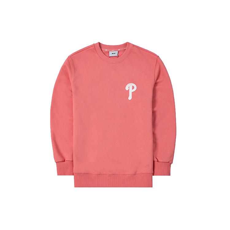 MLB Sweatshirts Unisex Pink Crew Neck Moderate Regular 3AMTL0114-10COS