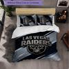 Las Vegas Raiders Pattern Microfiber 3Pcs Bedding Set Decor Duvet Cover Set For Bedroom Home Use