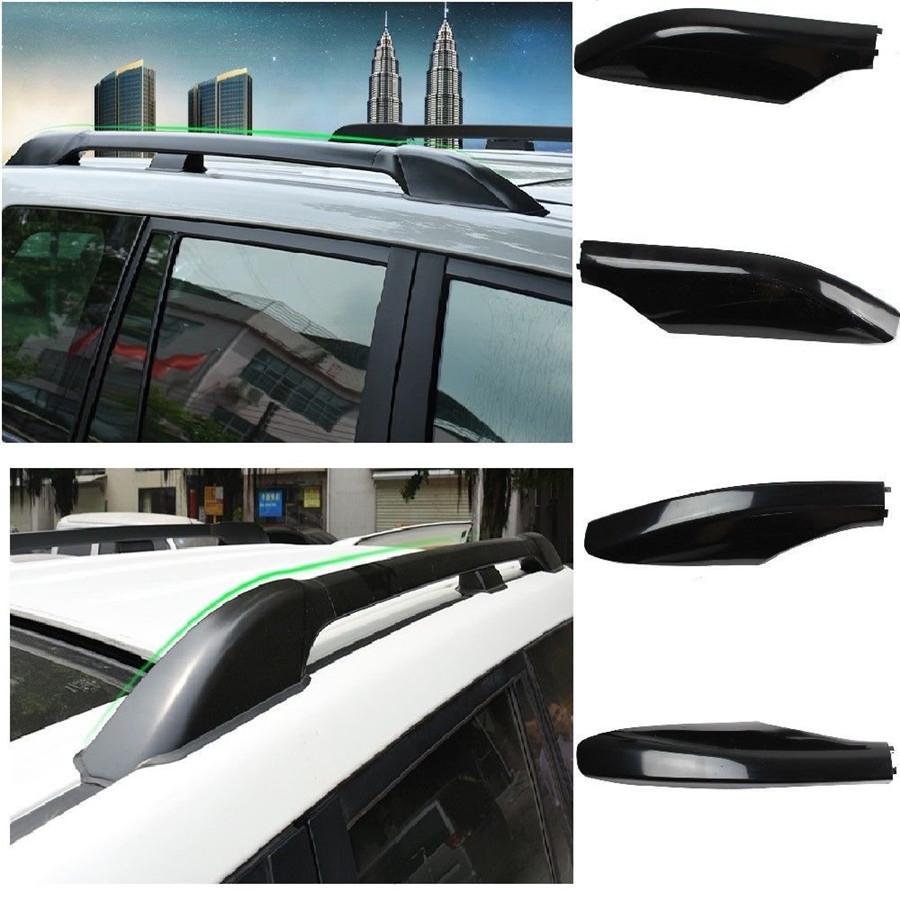 4 Pcs For Toyota Land Cruiser Prado FJ120 03-09 Roof Rack Rail End Cover Shell R