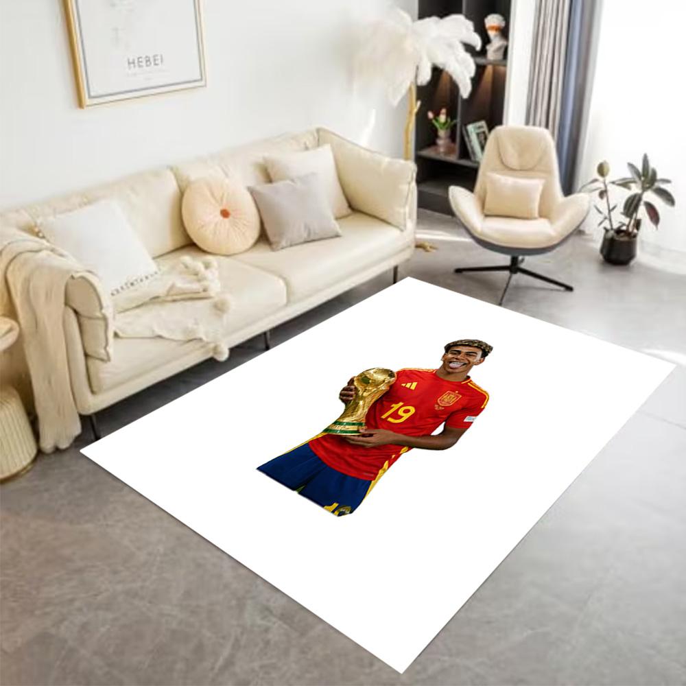 Yamal's Barcelona's Yamal Scores Big Floor Mat Suitable for Hallway Dining Room Entryway Balcony Anti-slip Rug Decorate Offices Perfect Gift fo