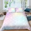 Fish Scales Duvet Cover Set Bedding Set Colorful Mermaid Scale Quilt Cover Pillowcase Queen Size Girls 2/3pcs Comforter Cover