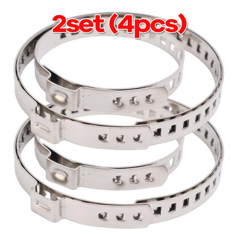 Self-Locking Stainless Steel Driveshaft Axle Joint Clamps CV Boot Clamps Ties for Most Automotive Adjustable Universal Clamps