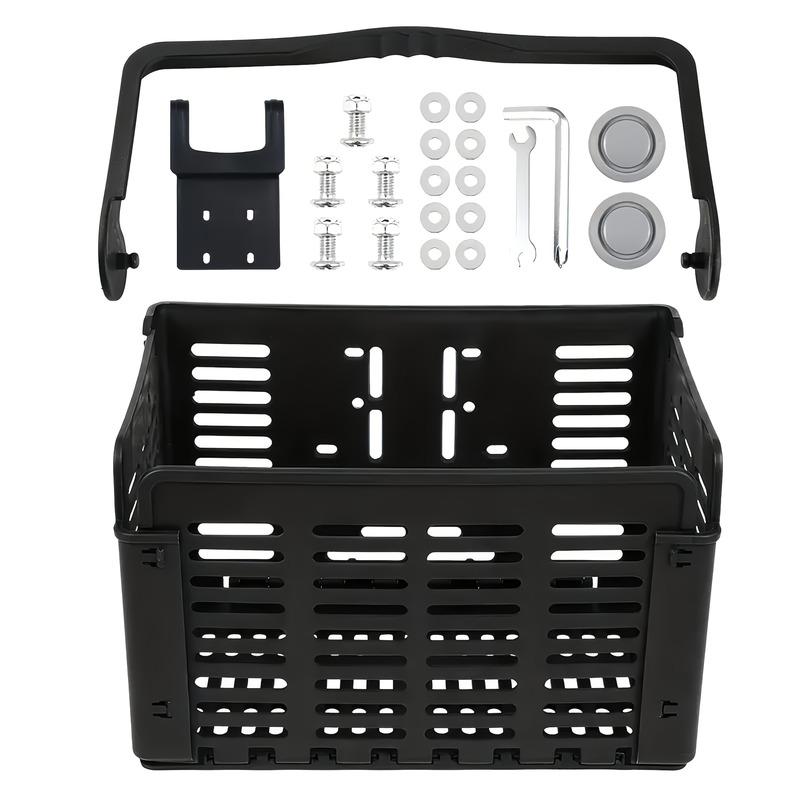 TOSUOD Large Capacity Foldable Bike Basket Quick Release Detachable Handlebar Mount for MTB Road City Commuter Bicycle Storage