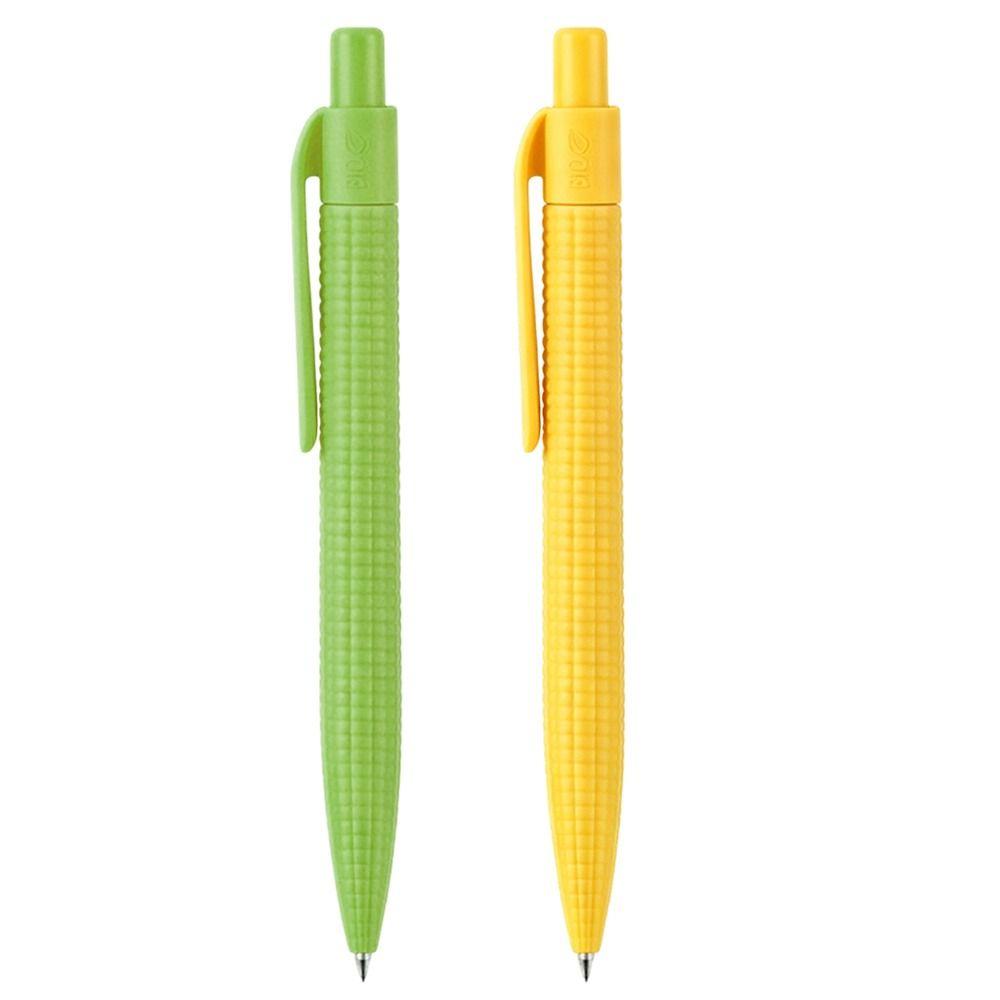 Corn Shape Ballpoint Pen Biodegradable Writing Pen Eco-Friendly Gel Pen  Desktop Use