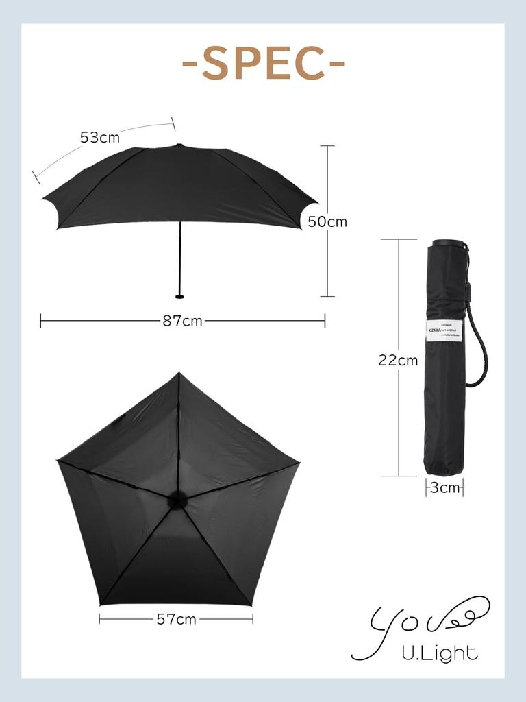 Самый легкий карбоновый зонт-автомат KIZAWA для мужчин и зонт-наоборот 5-го уровня водонепроницаемости, портативный мини, идеально подходит для дождливой погоды, 5 зонтов по 55 см,