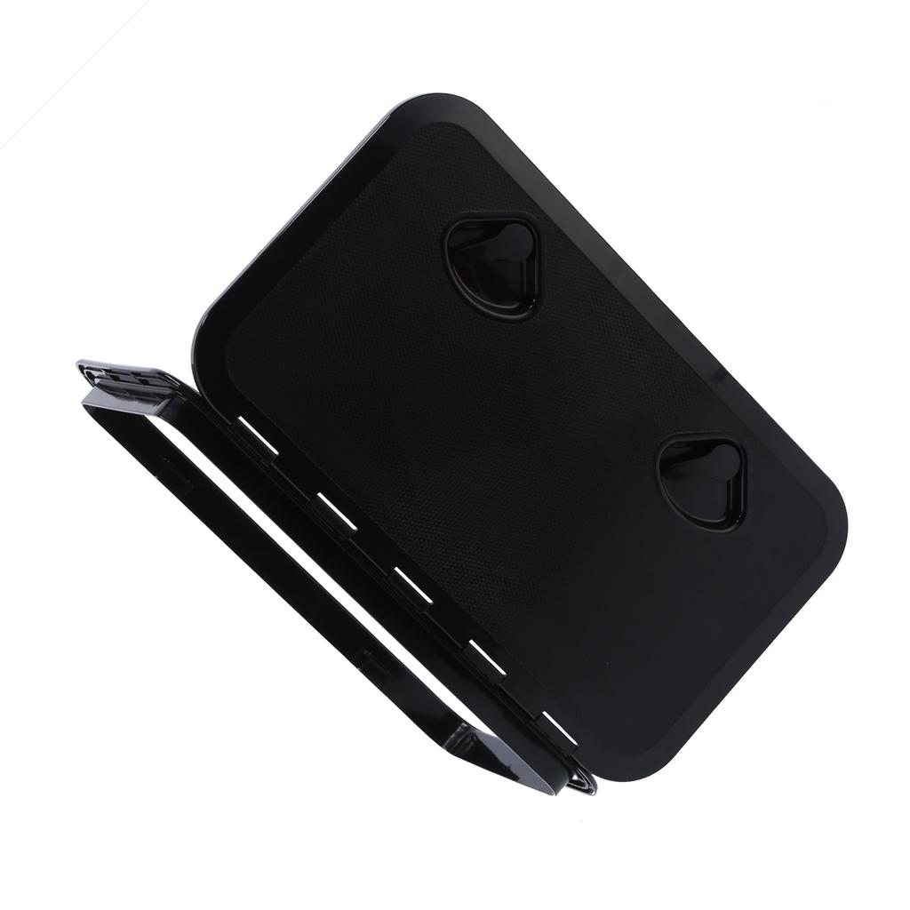 Deck Access Hatch Inspection Cover Ultraviolet Resistant with Lock for Marine Boat Black 24x14in