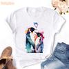 Funny Dolphin Print Tshirt Unisexs Clothing Harajuku Kawaii Clothes Whale Flowers Summer Tops Fashion T Shirt Femme