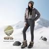Женские хлопковые брюки из шерсти ягненка - Осень/Зима, плотный базовый слой, плюс бархат, новый стиль 2025, теплые облегающие леггинсы.
