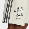 adidas Neo X Keith Haring, повседневные спортивные шорты в полоску с героями мультфильмов, мужские брюки, бежевые, HD7258