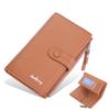Womens Midlength Wallet With Waterproof Pu Material And Zipper Closure For Everyday Carry