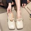 Fashion New Korean Style New Summer Women Shoes Retro Square Head Sandals for Women Fashion Casual Flat Shoes for Women Slippers