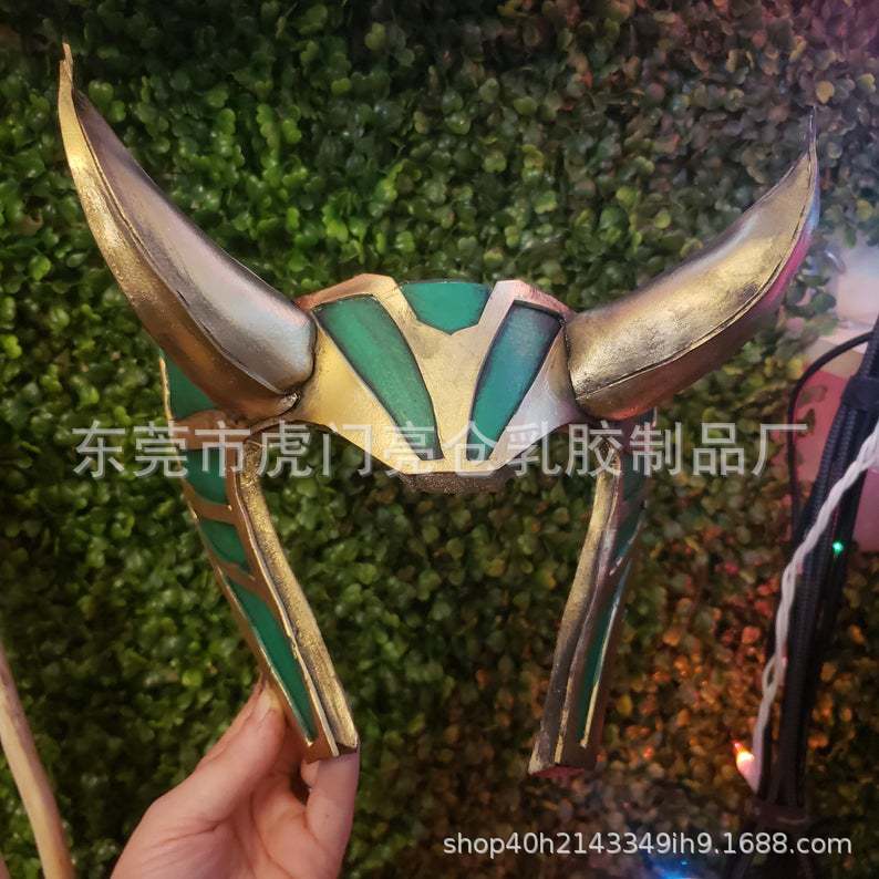 New Halloween Collection New movie Loki mask Marvel movie character model pvc Prop Helmet