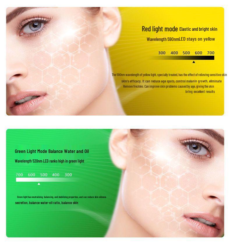 Светодиодная маска для лица для фотоомоложения - Домашнее отбеливающее и косметическое устройство