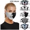5pc Halloween Print  Mouth  for Protection Face Mask Washable Earloop Mask