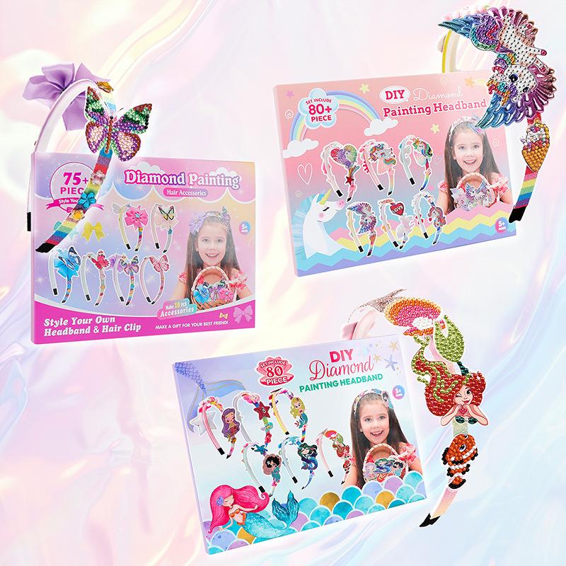 Hot Selling Gifts & Crafts DIY Toys Handicraft Hair Clips Hairbands Making Kit for Girls Kids